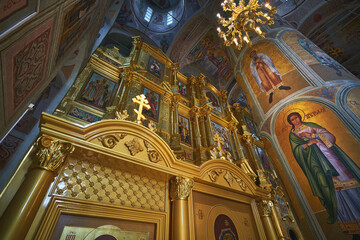 Main Iconostasis of the Cathedral of the Ascension in the Kolomna Kremlin