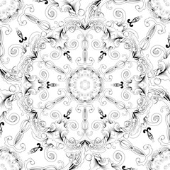 Ornamental mandala adult colouring book page. Mehndi flower for henna, mehndi, tattoo, and decoration. doodle ornament. outline hand draw illustration. colouring book page