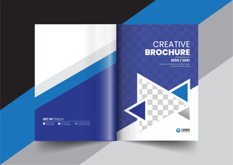 corporate company profile brochure annual report booklet proposal cover page layout concept design