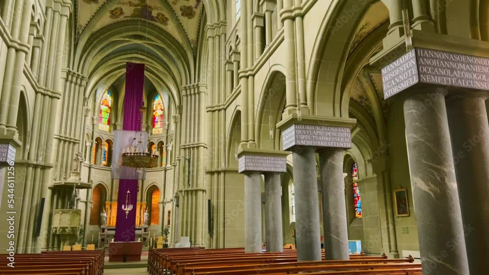 Canvas Prints St Peter and Paul Church interior, Bern, Switzerland