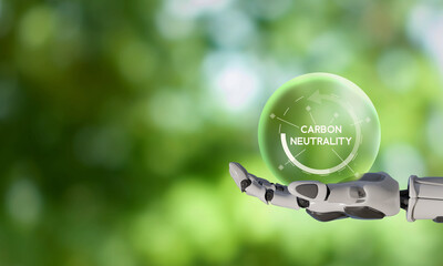 Climate technology for carbon neutrality concept. Sustainable development goals and strategies....