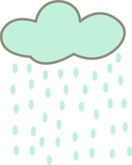 Water icon, rain, wet