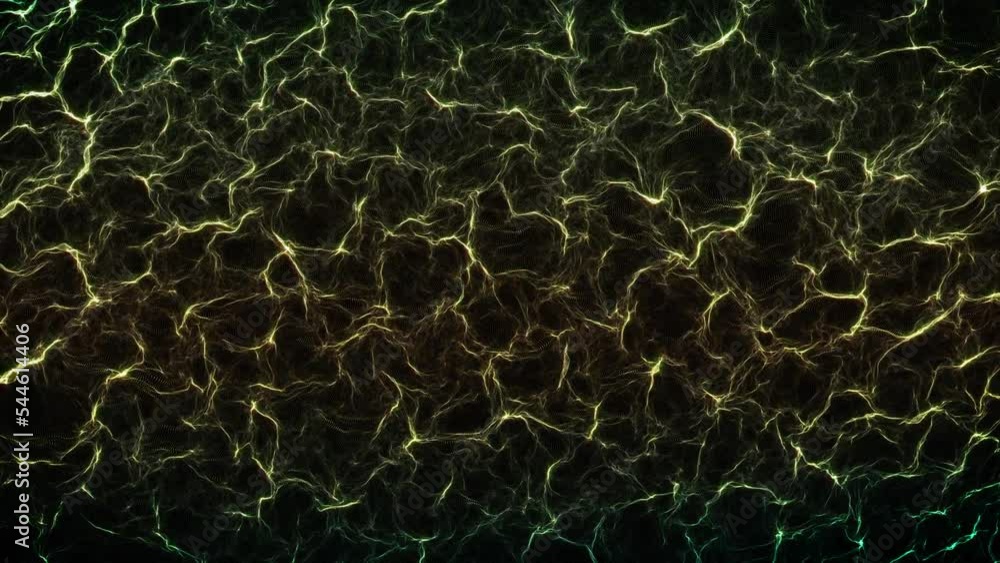 Poster abstract elegant wave silk background loop/ 4k abstract fractal light elegant wave field with partic