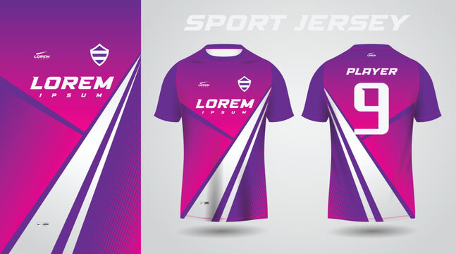 purple pink sport jersey design	
