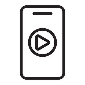 recommend clip art: video tutorial line icon