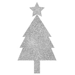 silver christmas tree