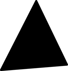 triangle design illustration isolated on transparent background