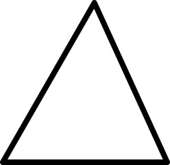 triangle vector design illustration isolated on white background