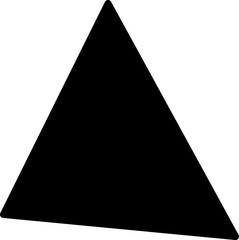 triangle vector design illustration isolated on white background