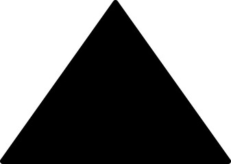 Fototapeta premium triangle vector design illustration isolated on white background
