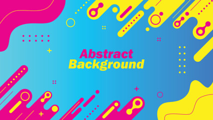 Abstract Modern Background with Memphis Element