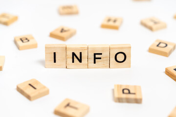 wood blocks with word help