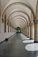 Colonnade at Joseph Stalin museum in of Gori, Georgia
