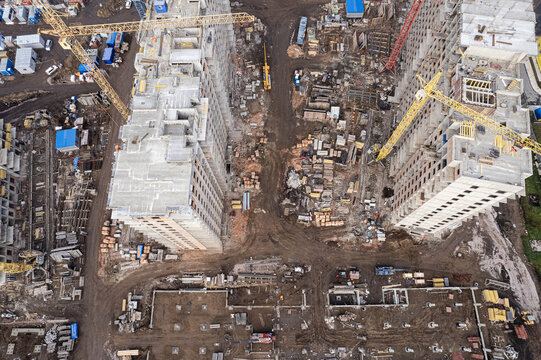 View of the construction site