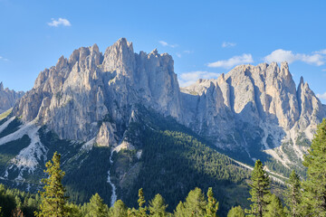 Panoramas of the Alpe Ciampedie, Vigo di Fassa, Val di Fassa, Trento, Trentino Alto Adige, Italy