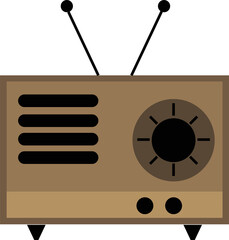 radio design illustration isolated on transparent background