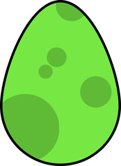 dragon egg design illustration isolated on transparent background