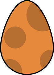 dragon egg design illustration isolated on transparent background