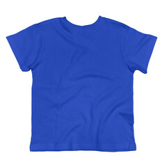 With this Front View Amazing Toddler T Shirt Mockup In Dazzling Blue Color, promote your brand logo and design.