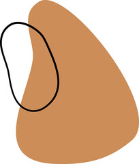 Abstract Organic Shape Vector Illustration