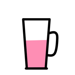 Glass icon, Drink glassware icon, Glassware Icon set, Glassware element