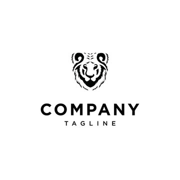 Tiger head vector logo template