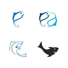 Fish logo template