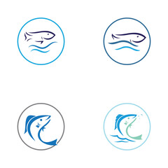 Fish logo template