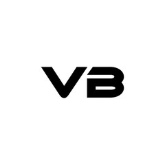 VB letter logo design with white background in illustrator, vector logo modern alphabet font overlap style. calligraphy designs for logo, Poster, Invitation, etc.