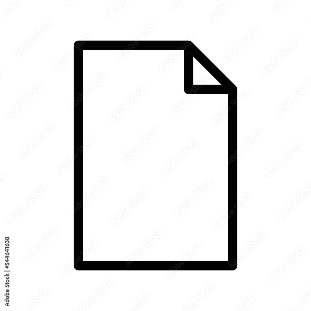 Poster paper line icon illustration. suitable for blank document icon. icon related to document. simple vec
