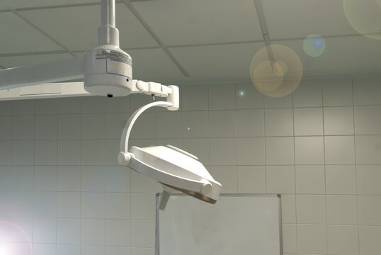 ceiling lamp in the autopsy room, forensic equipment
