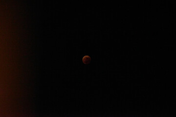 皆既月食・完全・赤い・月・天体ショー