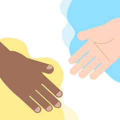 Clip art of simple handshake
