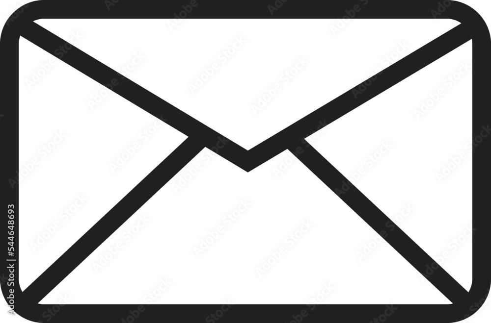 Poster email icon on white background. contacts message send letter sign. message symbol. envelope mail ser