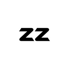 ZZ letter logo design with white background in illustrator, vector logo modern alphabet font overlap style. calligraphy designs for logo, Poster, Invitation, etc.