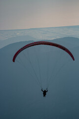 paraglider in the sky
