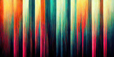 abstract neon colorful organic shapes background as panorama wallpaper