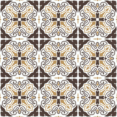 Seamless pattern decorative, flower pattern in vintage mandala style for tattoos, fabrics or decorations and more	