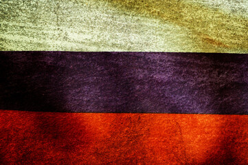 Grunge background Russia national flag.