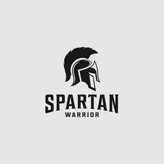 vintage spartan warrior logo design 1