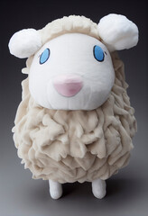 plush white sheep toy