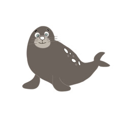 Cute vector character, Atlantic world, navy seal