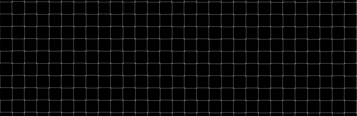 Net texture pattern on black background. Net texture pattern for backdrop and wallpaper. Realistic net pattern with white squares. Geometric background, vector illustration