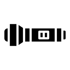 Flashlight glyph icon style