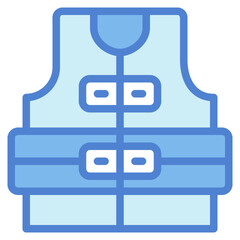 Lifejacket two tone icon style