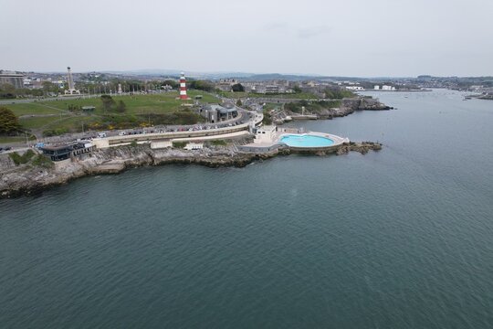 Plymouth Devon UK Drone Aerial View ..