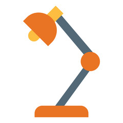 Lamp flat icon style