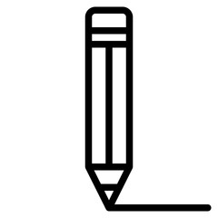 Pencil line icon style