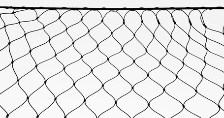 Wire fence or metal net isolated on white background. hole in net. Wire mesh fence,  illustration.