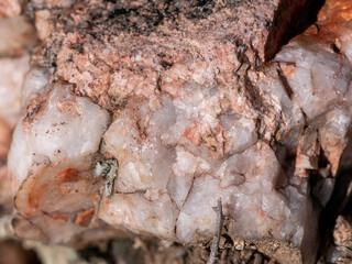 close up of granite